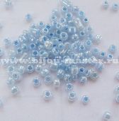 Бисер "АВС" светло-голубой непрозрачный, глянцевый, 2.5 мм , упаковка 20 гр (Производство Китай)