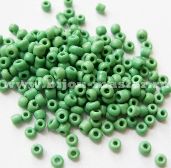 Бисер "АВС"зеленый  непрозрачный, глянцевый, 2.5 мм , упаковка 500 гр (Производство Китай)
