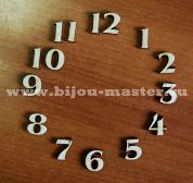 Набор цифр для часов № 3, Высота 3 см Материал: фанера 3 мм