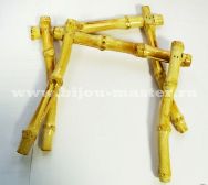Бамбуковые ручки для сумки "Квадрат" 160х160мм (пара)