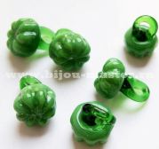 Авторский кулон lampwork ручной работы "Паттисон", зеленый 