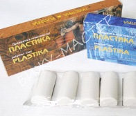 Полимерная глина "Пластика" (Артефакт, Россия), цвет белый, упаковка 245г.