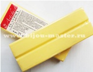 Полимерная глина "Пластика" (Артефакт, Россия) блок 250 г, цвет - Пастельный желтый