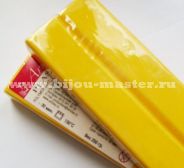 Полимерная глина "Пластика" (Артефакт, Россия) блок 250 г, цвет - лимонный