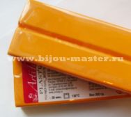 Полимерная глина "Пластика" (Артефакт, Россия) блок 250 г, цвет - апельсиновый