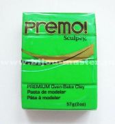 Паста для лепки "Premo!"  Sculpey, упаковка 57 гр, цвет  5521 - "Fluorescent Green" (Производство США)
