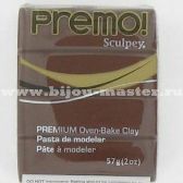 Паста для лепки "Premo!"  Sculpey, упаковка 57 гр, цвет  5053- "Burnt Umber" темно-коричневый (Производство США)