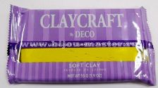 CLAYCRAFT by DECO самозатвердевающая глина желтая 55г.