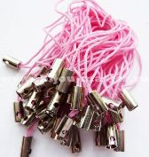 Шнурок для изготовления брелока 50мм розовый