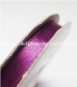 Лента атласная  пурпурно-фиолетовая 6мм (Цвет 142)  -1метр