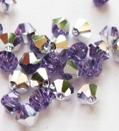 Бусина Swarovski арт.5301 биконус, размер 4 мм, цвет Violet CAL