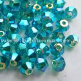 Бусина Swarovski  арт.5301 биконус, размер 3 мм, цвет Blue zircon, АВ2