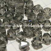 Бусина Swarovski арт.5301 биконус, размер 6 мм, цвет Black Diamond