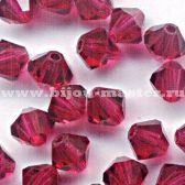 Бусина Swarovski арт.5301 биконус, 4мм,цвет Ruby