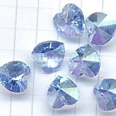 Подвеска Swarovski "Сердце" 6202 18х17,5мм, цвет Light Sapphire AB