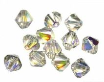 Кристалл Сваровски 5328 6мм Crystal AB 10шт